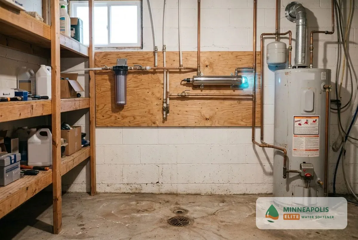 UV water purification Minneapolis MN ultraviolet chamber on a wall